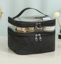 Multifunction Double Transparent Cosmetic Bag.