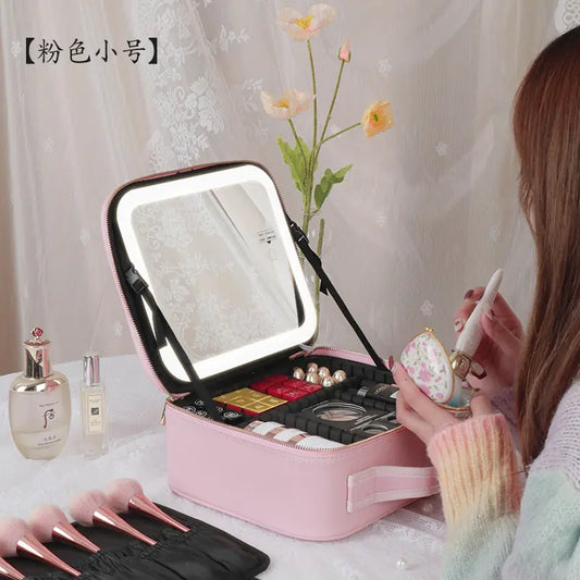 Smart  LED Cosmetic Case with Mirror.