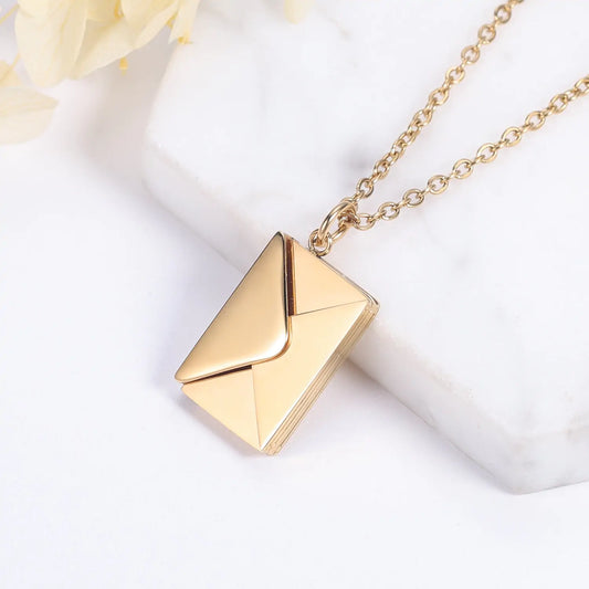 Love Letter Envelope Necklace.